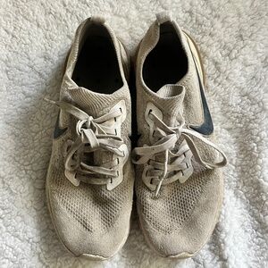 Nike white running shoes